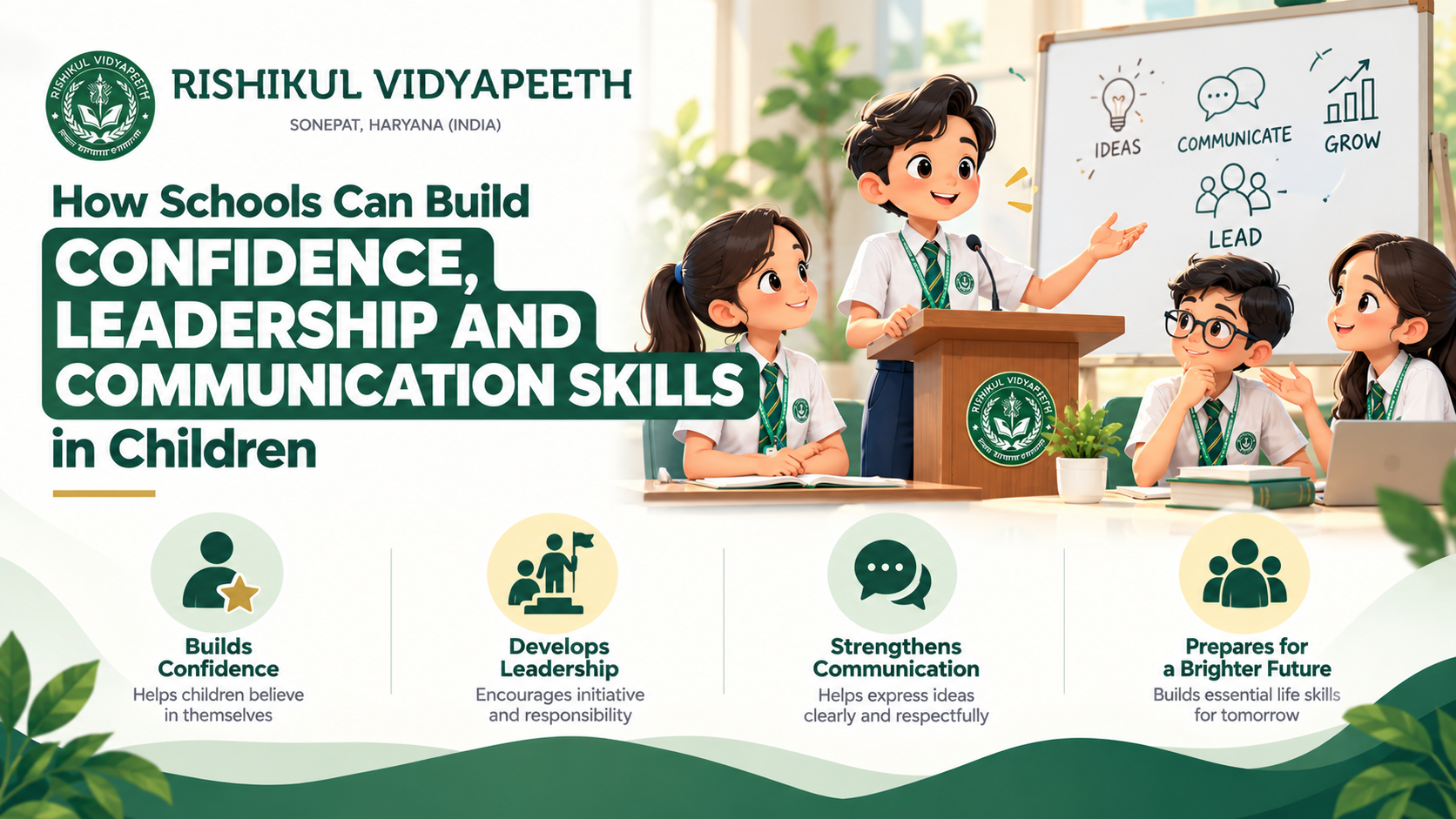 How Schools Can Build Confidence, Leadership and Communication Skills in Children